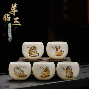 Penjualan terlaris cangkir teh keramik dengan gaya Cina, warna yang berbeda, dengan arti tradisional Cina yang indah - Product Image 2