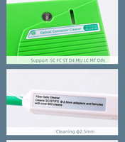 Kit de nettoyage de fibres optiques neuf, un ensemble comprenant un stylo de nettoyage SC/LC, des bâtonnets de nettoyage de cassette de fibres optiques 2,5 mm