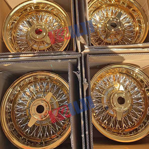ล้อซี่ลวด 13x7 แบบ Zenith Style 72 Cross Triple สีทอง - Product Image 4