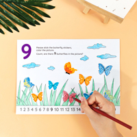 Números personalizados, letras, ejercicios de seguimiento, libro de trabajo Montessori, hojas de trabajo de práctica de escritura a mano, libro para colorear de educación temprana