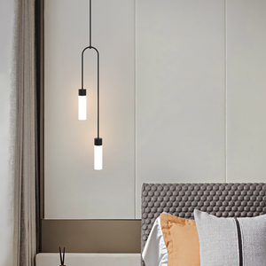 Bán Sỉ Vàng Acrylic Trang Trí Nhà Tối Giản Hiện Đại Chiếu Sáng Giá Rẻ Mặt Dây Chuyền Đèn - Product Image 2