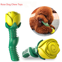 Juguete masticable resistente a mordeduras para perros, figura de Rosa TPE, para atrapar el agua, juguete flotante