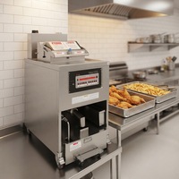Friteuse électrique à pression QD-55HE à 8 têtes, machine à frire le poulet pour la restauration rapide avec filtration d'huile