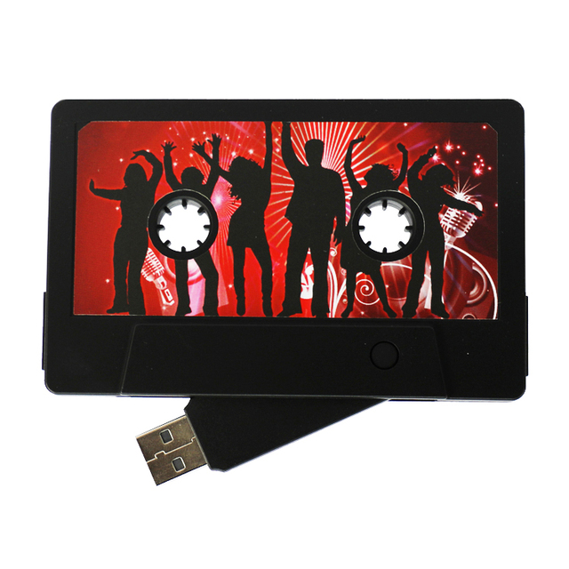 Wholesale Cassette Tape Usb Flash Drive Custom Memory Stick 2.0 3.0 4GB 8GB 16GB 32GB 64GB Pendrive Cassette Tape Pen Drive