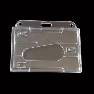 Cheapest Clear Color Rigid Plastic Two <b>Id</b> Card Badge <b>Holder</b> - Product Image 4