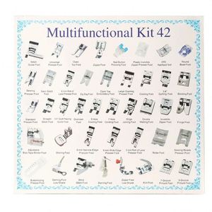 # Juego de 42 <span class=keywords><strong>Prensatelas</strong></span> para Máquina de Coser Doméstica, <span class=keywords><strong>Prensatelas</strong></span> para Trenzado, Puntada Invisible y Zurcido, Compatible con Brother, Singer y <span class=keywords><strong>Janome</strong></span> - Product Image 1