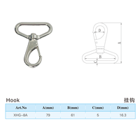 316 acier inoxydable simple extrémité déclencheur Snap Clips pivotant oeil boulon mousqueton pour plongée/laisse pour animaux de compagnie/porte-clés/drapeau/ligne de vêtements