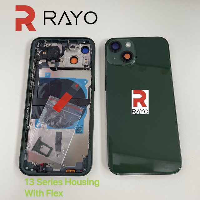 Mobile Phone Back Full Housing Complete Assembly Rear Cover Glass With Flex Cable Parts for iPhone X XS 11 12 MIni 13 14 Pro Max