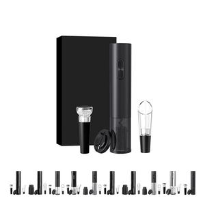 ชุดเปิดขวดไวน์ไฟฟ้าสีดำแบบกล่องของขวัญลดราคาพิเศษสำหรับเทศกาล - Product Image 2