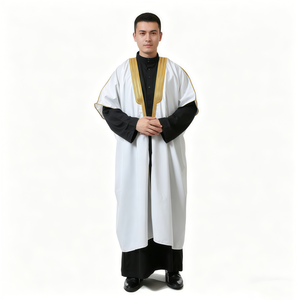 Túnica Musulmana para Hombre, Estilo Moderno, Dishdasha Islámica, Túnica Árabe, Ropa Modesta, Venta al por Mayor - Product Image 1