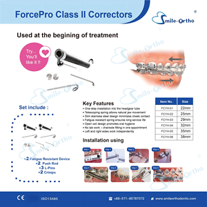 Smile Ortho Fabriek Prijs Vooruit Tandheelkundige Orthodontische Klasse Ii Correctoren Resistent Apparaat Orthodontische Accessoires - Product Image 6