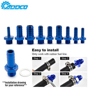 10PCS M10x1.0 M12x1.5 M14x1.5 M18x1.5 sampai 5/16 "3/8" 1/2 "5/8" 3/4 "Metrik ke Barb Push on selang pas adaptor EPMBTM - Product Image 5