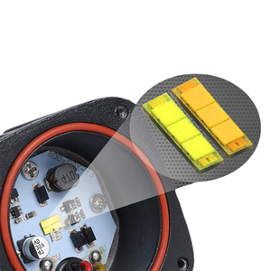 Lampu sorot LED berkendara, cahaya berkendara LED terang 2 inci 12v-24v, putih kuning untuk mobil sepeda motor truk SUV - Product Image 4