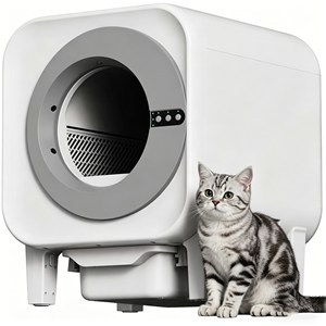 Best Seller Self Cleaning <b>Litter</b> <b>Box</b> Litière Automatique Low Noise Anti Pinch Splash Proof Eco Friendly Household Cat <b>Litter</b> <b>Box</b> - Product Image 1
