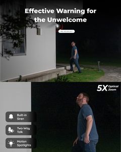 Cho 8MP ngoài trời IP66 an ninh máy ảnh 5x Zoom quang học 4K màu tầm nhìn ban đêm thông minh phát hiện PoE CMOS giám sát nhà NVR - Product Image 5