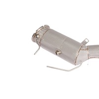Downpipe Knalpot Stainless Steel High Flow Tebal 1.5mm dengan Catalytic Converter untuk M340 Generasi ke-3 B58 3.0T OPF