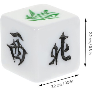 22mm Mahjong Dice Southeast Northwest Mid-Direction Color Zhuang Style Mahjong Accessories Made Durable Melamine Casino <b>Gambling</b> - Product Image 2