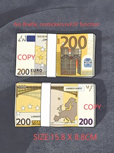 Billetes de Dinero Falsos de 5 a 200 Euros, Estilo Película, para Diwali, Navidad, Día de los Inocentes, Novedad - Product Image 1