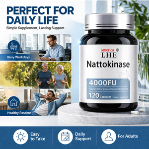 Fabricante de Suplementos de Nattokinasa con Logotipo Personalizado para Apoyar la Salud del Corazón y del Sistema Circulatorio, 120 Cápsulas de Nattokinasa Dietéticas - Product Image 2