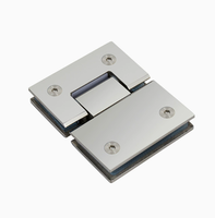 Clip de fixation pour porte coulissante de salle de bain en verre 304, charnière de douche en acier inoxydable 135 degrés, épaisseur 4 mm, design moderne et simple