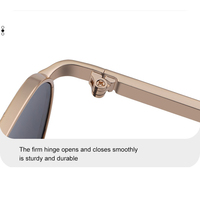 Lunettes de soleil polarisées rétro punk tendance 2025, lunettes de soleil rondes en métal avec logo personnalisé Ancy, protection UV400
