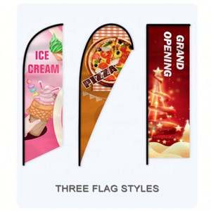 Banderas de Playa Promocionales, Pancartas de Fibra de Vidrio con Impresión Personalizada, Duraderas, en Forma de Lágrima, de Poliéster, para Exhibición Colgante en Eventos Publicitarios - Product Image 3