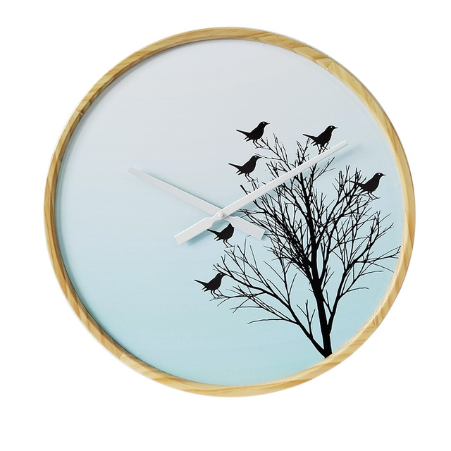 Wholesale Large Vintage Wall Clock Wood Pendulum European Decorative Wooden Wall Clock