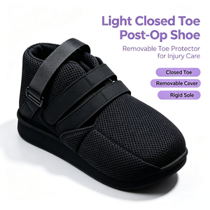 <span class=keywords><strong>Scarpe</strong></span> Post-Operatorie Universali OEM con Punta Rotonda Extra Larga, Traspiranti in Rete con Chiusura a Strappo, per Recupero Post-Chirurgico del Piede - Product Image 3