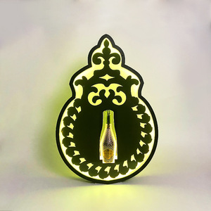 <b>Led</b> <b>Lighted</b> Gourd Shaped Wine Rack Seven Color Luminous For <b>Bar</b> KTV Party Display Stand - Product Image 4