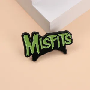 Disadattati Horror Punk Logo smaltato in metallo spille divertenti spille per gioielli di abbigliamento musica fan regalo per amici - Product Image 3