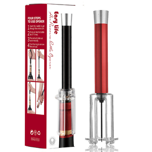 Tire-bouchon de bouteille de <span class=keywords><strong>vin</strong></span> rouge L60 Accessoires Aiguille en acier inoxydable Creative Vintage Wine <span class=keywords><strong>Air</strong></span> Opener Pressure Gift Set Pump - Product Image 3