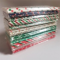 Pailles en papier de Noël fêtes de vacances écologiques et biodégradables boissons de Thanksgiving pailles en papier jetables