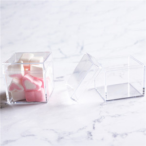 2,36 pulgadas cubo caja de plástico transparente favor caja de acrílico de San Valentín, caja de dulces - Product Image 4