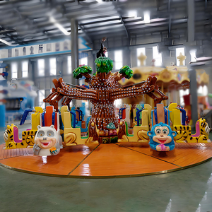 ที่นั่งแบบหมุนสำหรับเด็กที่นั่งการ์ตูนรูปสัตว์ป่าผจญภัยมีสิทธิบัตรในสวนสนุก - Product Image 3