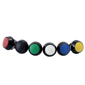 Interruptor de luz pequeño táctil iluminado para Arcade, botón de luz momentáneo para Arcade de 12v, 36v y 12mm