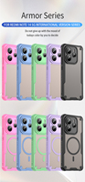 Usine en gros couverture de téléphone pour Redmi Note 14 5G Semi Transparent finition givrée magnétique personnaliser coque de téléphone