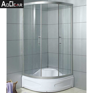 Moulure de <span class=keywords><strong>douche</strong></span> murale en aluminium blanc, 1 pièce, cadre de luxe en aluminium, portes coulissantes, chambre pour 2 personnes - Product Image 5