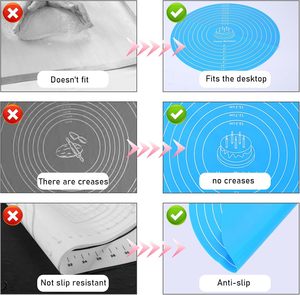 30cm Vòng bánh nướng <span class=keywords><strong>Mat</strong></span> Silicone bánh bàn xoay chống trượt <span class=keywords><strong>mat</strong></span> với quy mô chịu nhiệt độ cao Phụ Kiện Nhà Bếp - Product Image 3