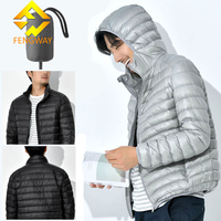 Veste d'hiver rembourrée en duvet de canard écologique coupe-vent épaisse à capuche noire pour homme, style streetwear
