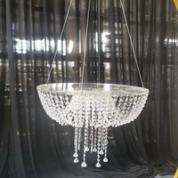 Support à gâteau en acrylique cristal suspendu, fabrication chinoise, pour mariage, table, vente en ligne, célébrité, vente chaude
