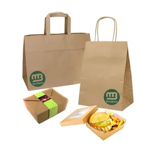 Personalizado impressão design seus próprios logos oem grande reciclado grande varejo bolsas papel embalagem sacos de compra de papel com alça