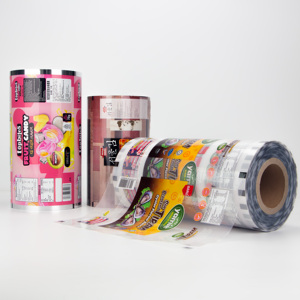 Rouleau de <span class=keywords><strong>film</strong></span> plastique laminé thermoscellé imprimé personnalisé <span class=keywords><strong>Film</strong></span> alimentaire pour biscuit de bonbon pour l'emballage de snacks Lignes de production automatisées - Product Image 1