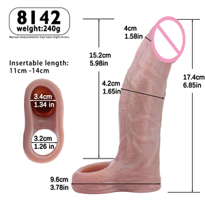 Funda Vibradora de Silicona Realista para Pene, Control por Aplicación Inteligente, Interacción a Larga Distancia, Juguete de Placer Masculino - Product Image 4