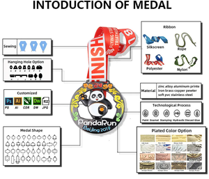 Médailles sportives personnalisables en bronze/laiton gravées, avec découpe et impression, en métal - Product Image 4