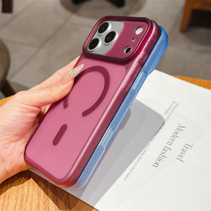 Coque de téléphone ultra-fine translucide effet peau de luxe pour iPhone 18 Pro Max 15 16 17 Pro Air, dos magnétique givré - Product Image 5