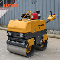 Compacteur à rouleau manuel RUNTX de 800kg avec double tambour