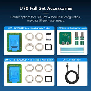Programmateur NAND Android JCID U70 Gen2 avec socket de lecture/écriture UFS eMMC ISP pour téléphones Android, drones, caméras, réparation de mémoire flash NAND - Product Image 3