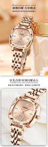 Square Diamond <b>Ladies</b> <b>Watch</b> Waterproof Quartz Wristwatch - Product Image 4