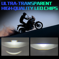 Nouvelle Arrivée ESPUMOSO Mini Phare LED Moto, Feu Antibrouillard, Feu de Conduite LED, Projecteur Laser Owl, Lampe Moto Explorer pour Voiture et Moto