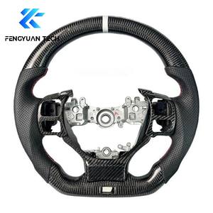 Volante de fibra de carbono con LED para Lexus GS350, GX470, ES350, RCF, IS250, IS350, IS 350, 400, F Sport, <span class=keywords><strong>UX250h</strong></span>, 2013, 2014, 2015, 2016, 2017 - Product Image 2